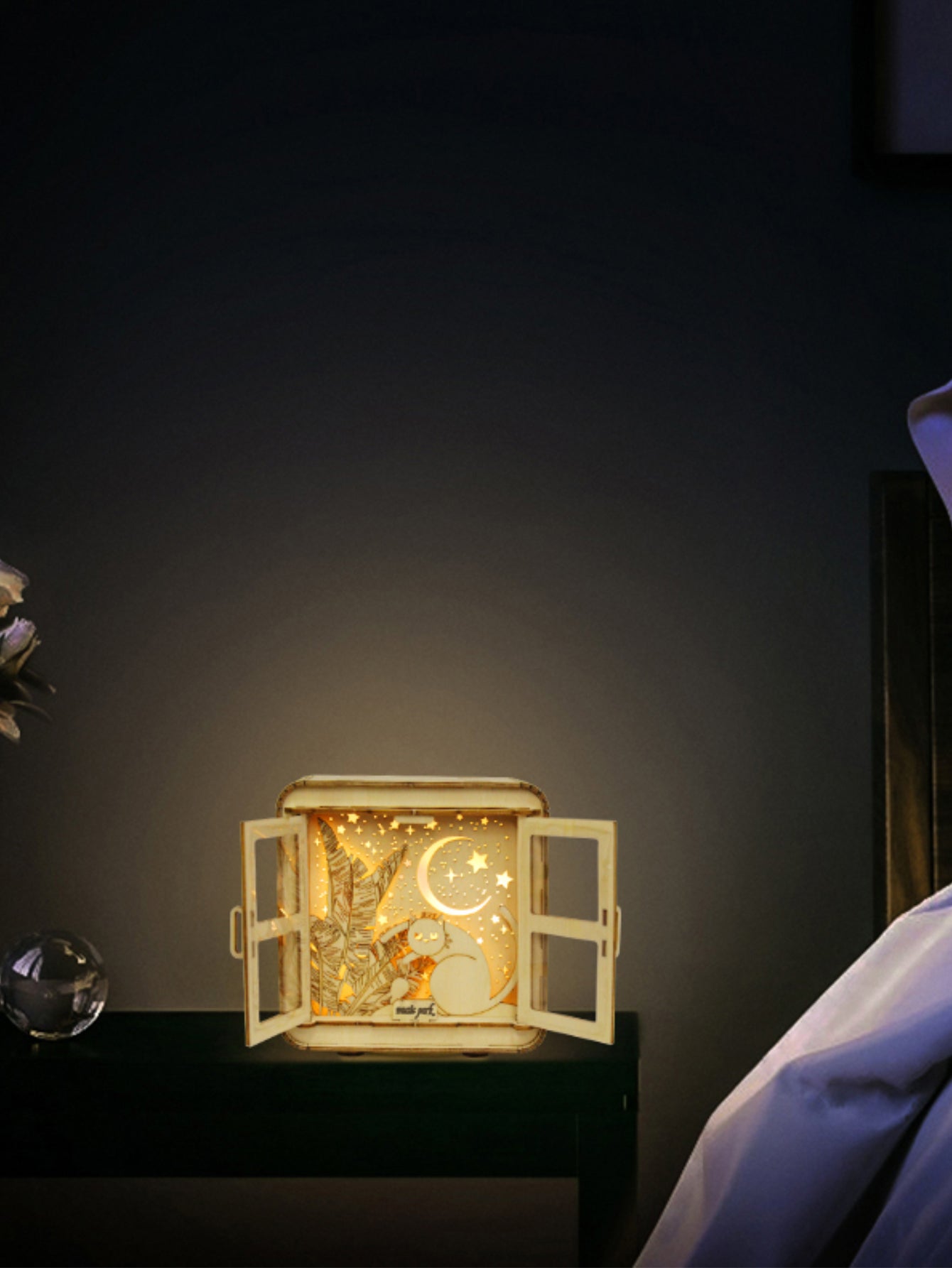 Factory wholesale Music Park 3D Wooden Puzzles Love Model Kit Night Lights Desk Decorations Birthday Christmas Gifts For Women Age14+