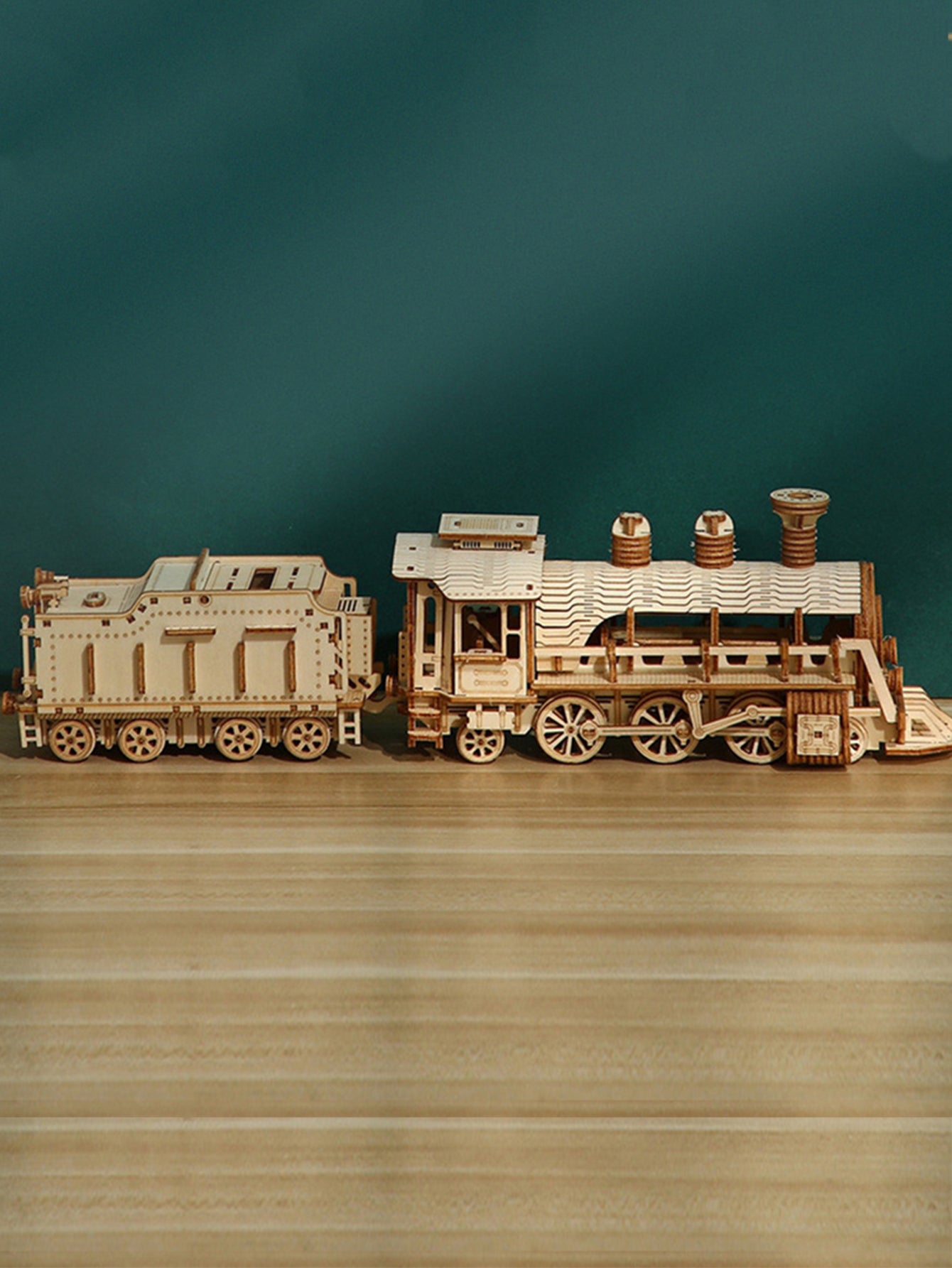 Factory wholesale Music Park 3D Wooden Puzzle Mechanical Train Model Kits Brain Teaser Puzzles Vehicle Building Kits Unique Gift on Birthday Christmas Day