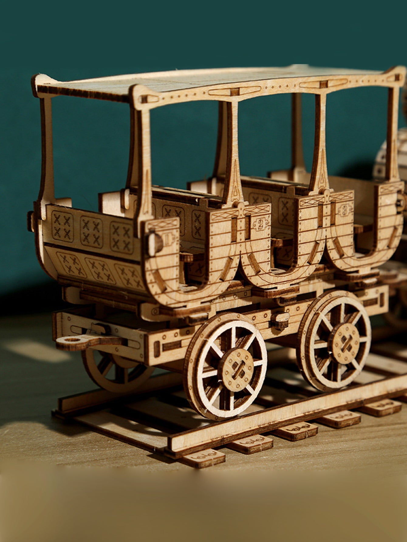 Factory wholesale Music Park 3D Music Park Wooden Puzzles Wine Truck Model Kits Brainteaser and Puzzle for Christmas Birthday Gifts