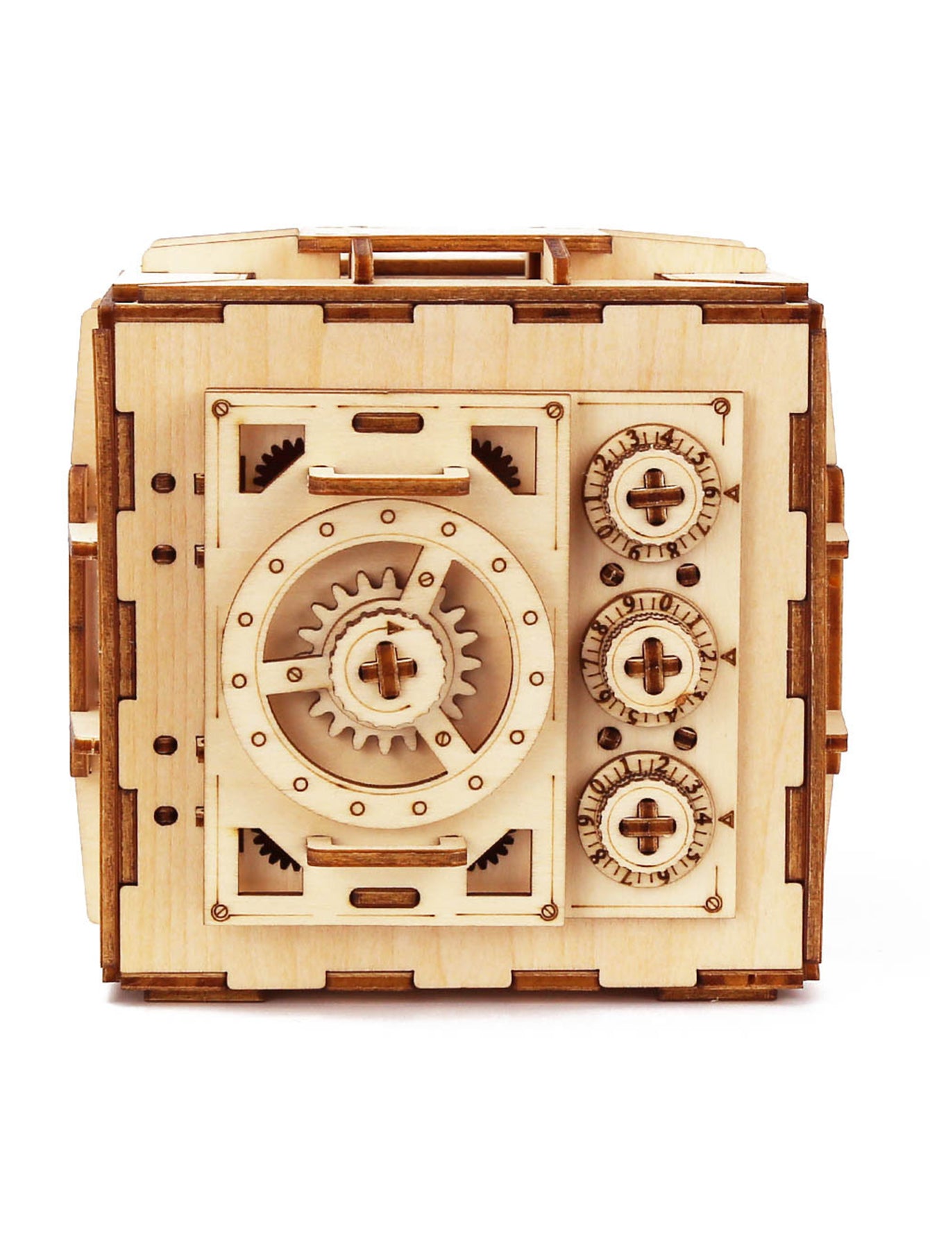 Factory wholesale Music Park 3D Wooden Puzzle DIY Locker Puzzle Box with Combination Model Kit for Adults to Build  Mechanical Store Your Precious Item