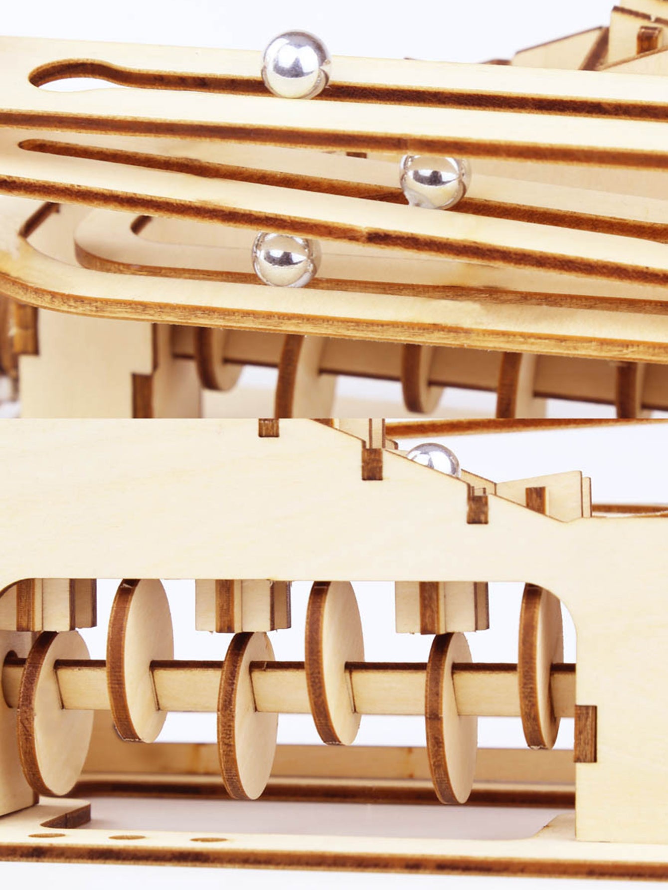 Factory wholesale Music Park Climb Marble Run 3D Wooden Puzzles for Adults and Teens DIY Model Building Kits with Mechanical Puzzles Christmas gift