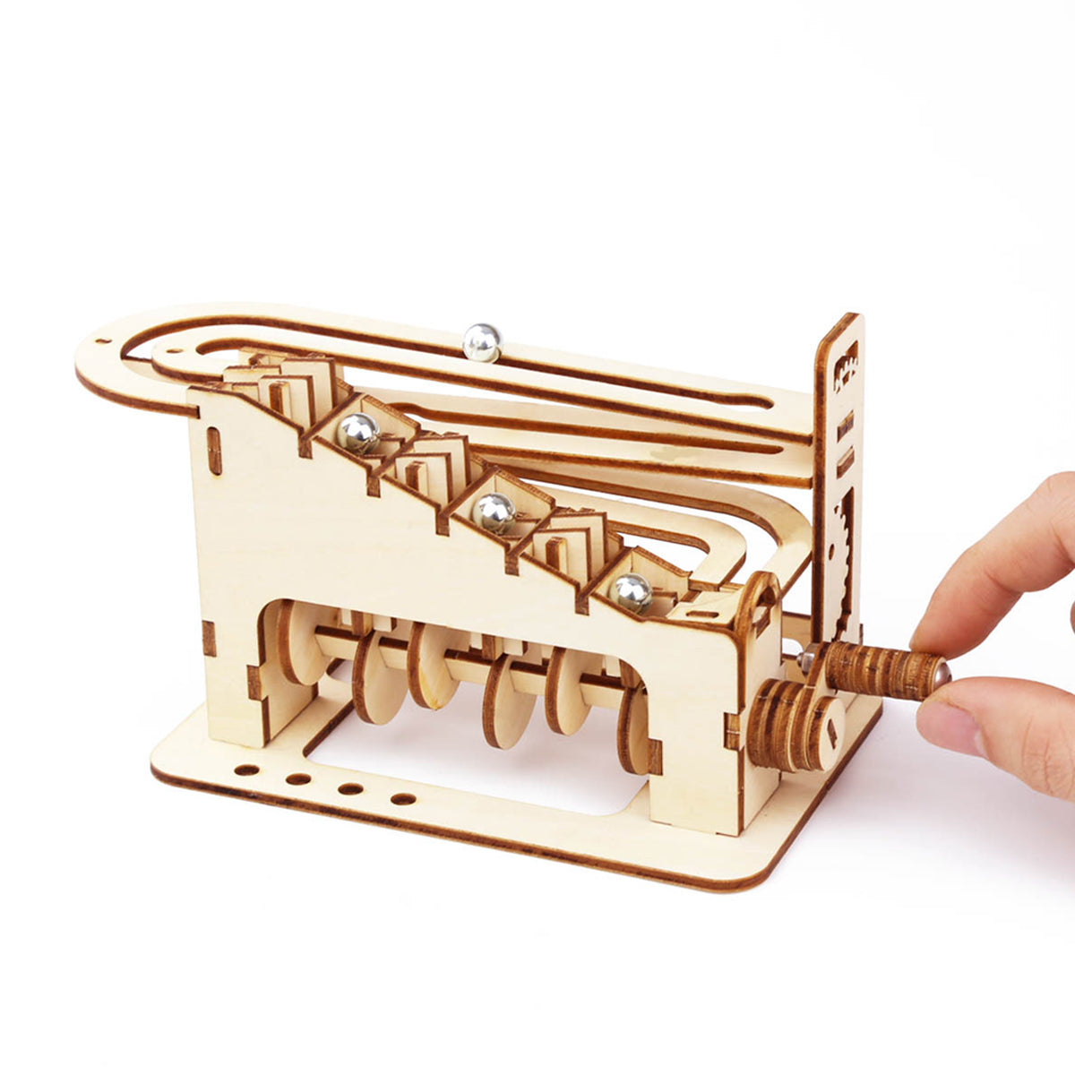 Factory wholesale Music Park Climb Marble Run 3D Wooden Puzzles for Adults and Teens DIY Model Building Kits with Mechanical Puzzles Christmas gift