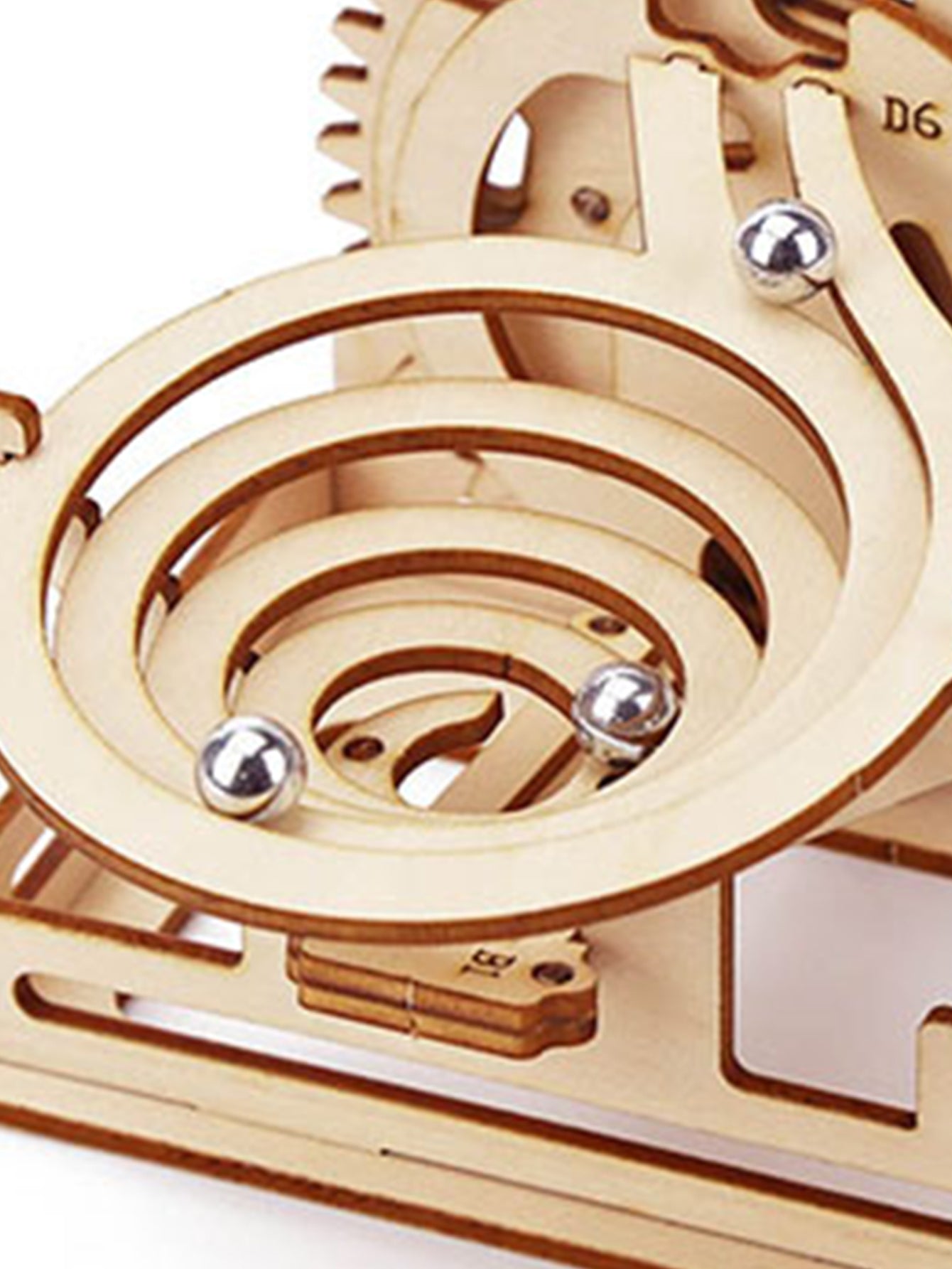 Factory wholesale Music Park Spiral Marble Run 3D Wooden Puzzles for Adults and Teens DIY Model Building Kits with Mechanical Puzzles 