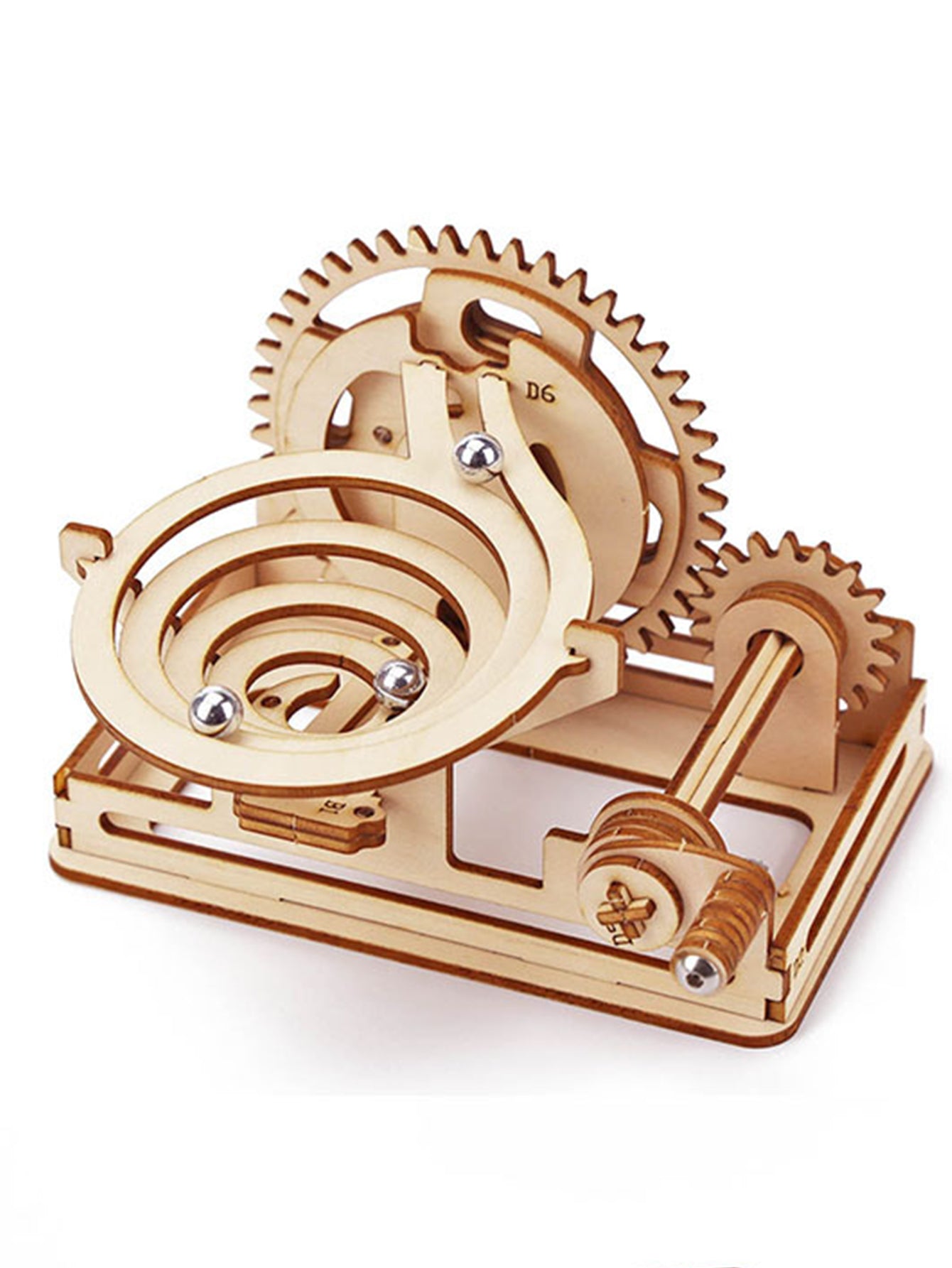 Factory wholesale Music Park Spiral Marble Run 3D Wooden Puzzles for Adults and Teens DIY Model Building Kits with Mechanical Puzzles 