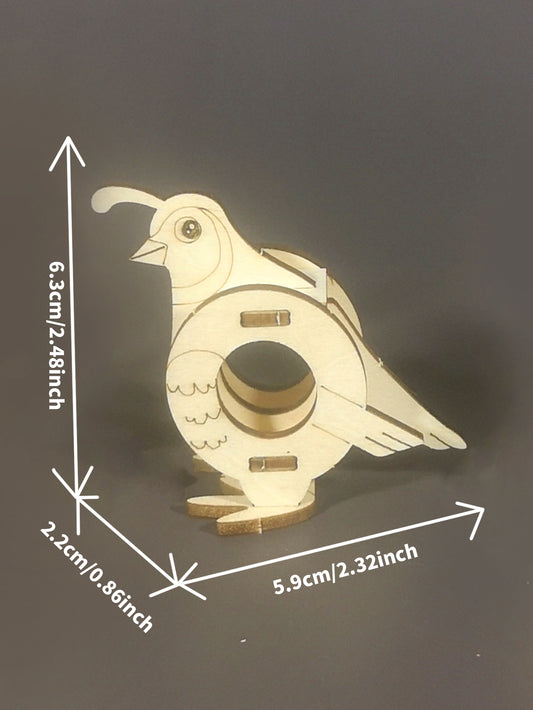 Factory wholesale 3D Wooden Puzzle 26 Animal Letters A-Z Model Kits DIY Handmade Small Production Set Craft Unique Christmas Gift