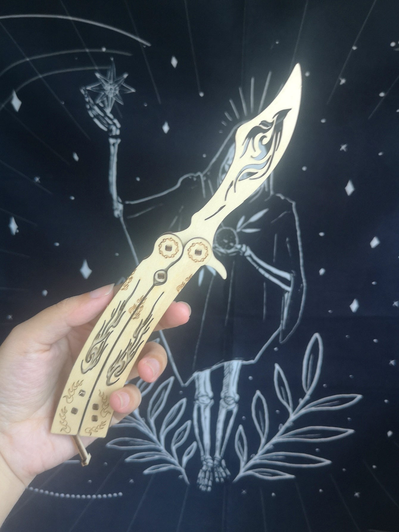 Factory wholesale Music Park 3d wooden Puzzles Fire Phoenix Butterfly knife Model kits Catapult Saber 3D Stereo diy handmade Boys Birthday Gift,Age 14+