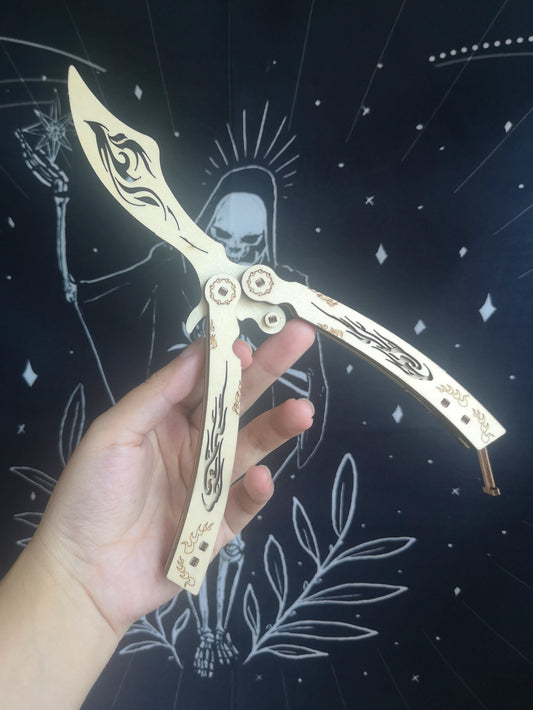 Factory wholesale Music Park 3d wooden Puzzles Fire Phoenix Butterfly knife Model kits Catapult Saber 3D Stereo diy handmade Boys Birthday Gift,Age 14+