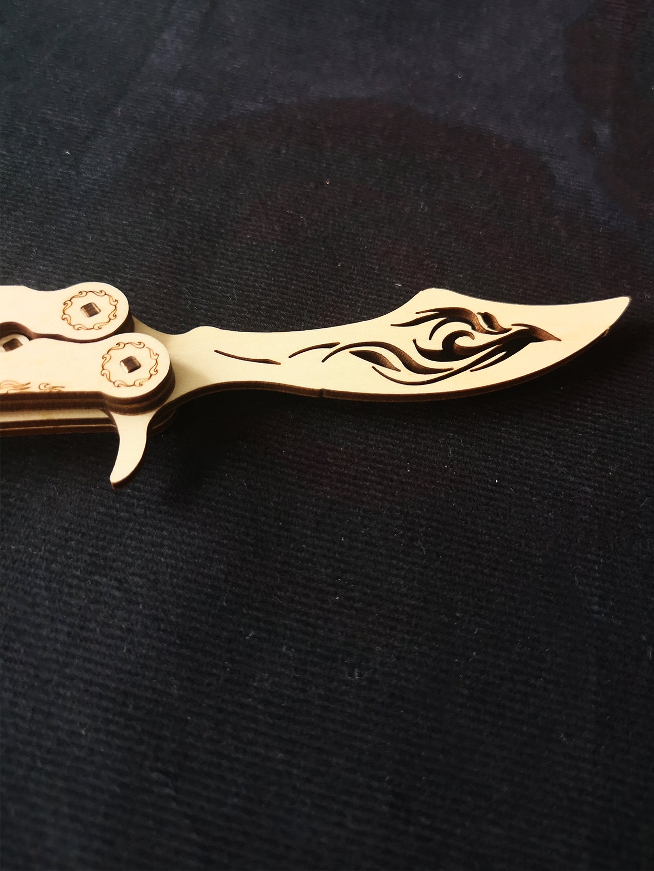 Factory wholesale Music Park 3d wooden Puzzles Fire Phoenix Butterfly knife Model kits Catapult Saber 3D Stereo diy handmade Boys Birthday Gift,Age 14+
