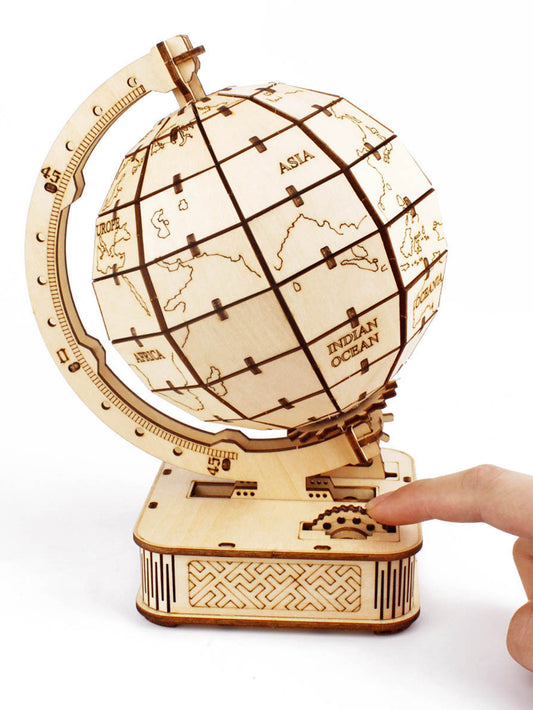 Factory wholesale Music Park 3D Wooden Puzzle Globe. Model kits DIY Crafts Handmade Christmas Gifts