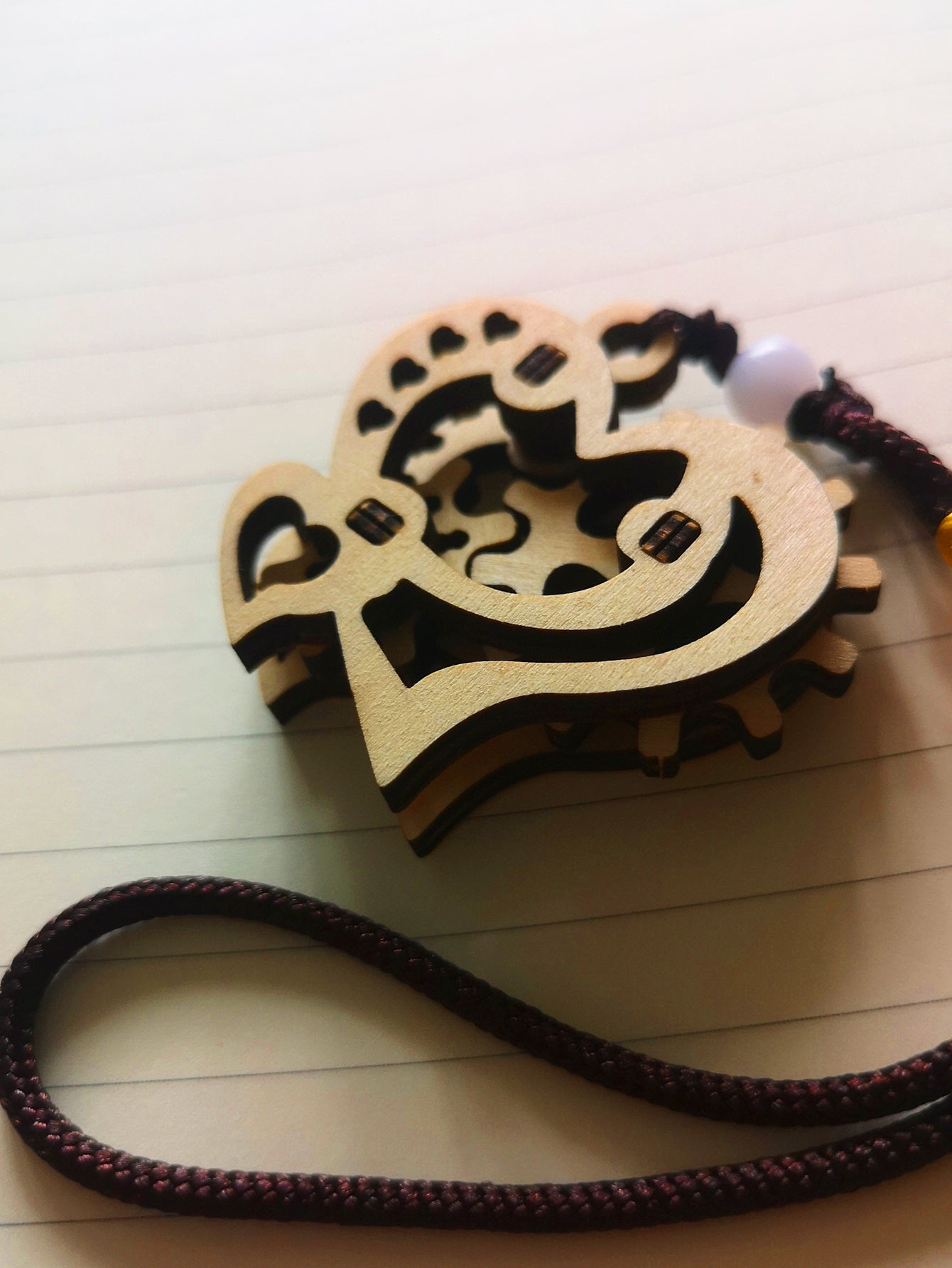 Factory wholesale Music Park 3d wooden puzzle model kits love mechanical keychain Birthday Gift
