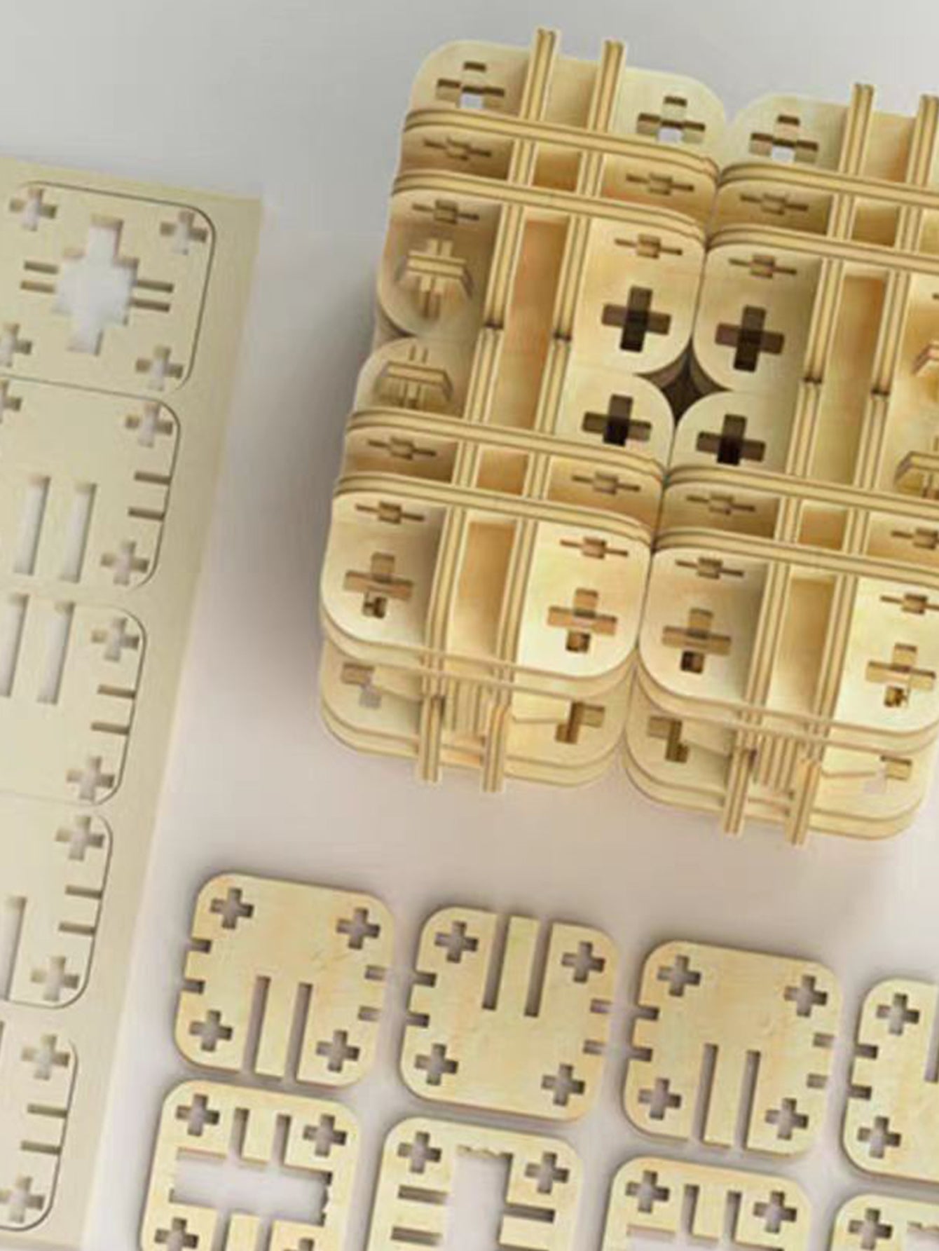 Factory wholesale Music Park 3D Wooden Puzzle Magic Cube Model Kit DIY Handmade Construction Gifts for Christmas and Birthday
