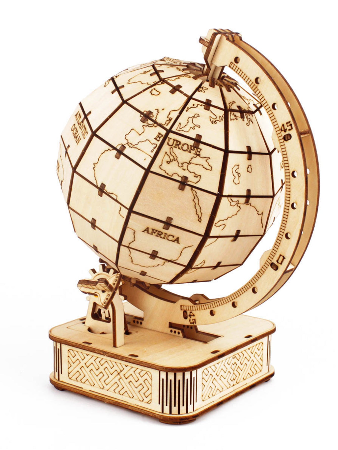 Factory wholesale Music Park 3D Wooden Puzzle Globe. Model kits DIY Crafts Handmade Christmas Gifts