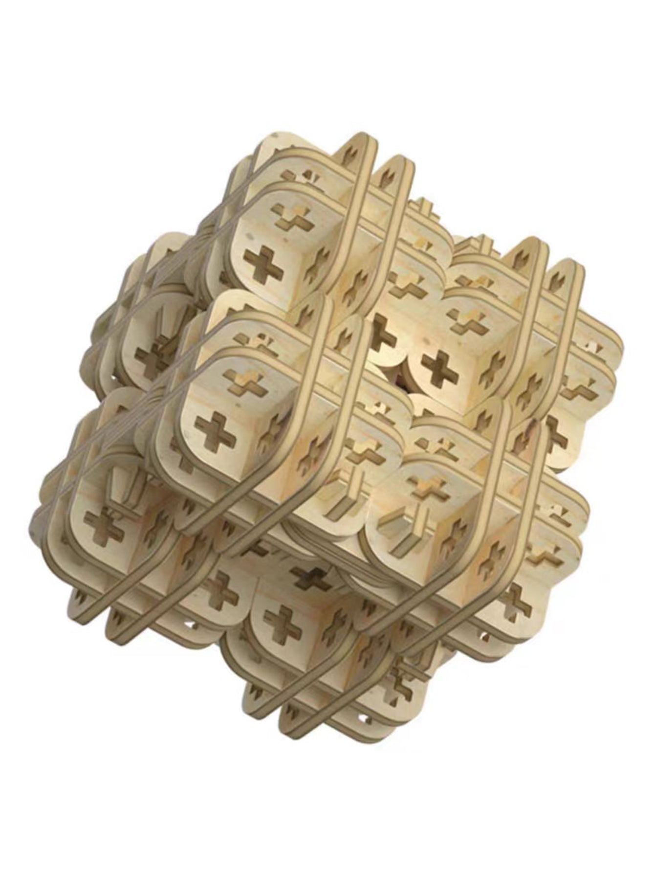 Factory wholesale Music Park 3D Wooden Puzzle Magic Cube Model Kit DIY Handmade Construction Gifts for Christmas and Birthday