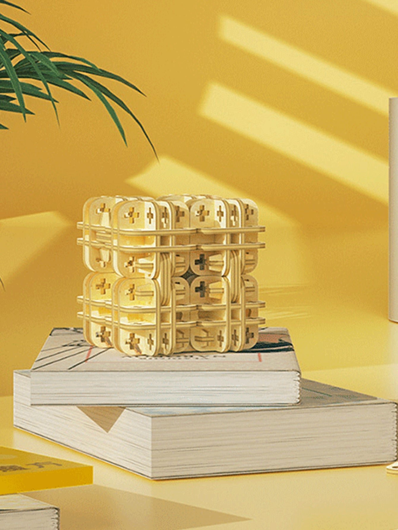Factory wholesale Music Park 3D Wooden Puzzle Magic Cube Model Kit DIY Handmade Construction Gifts for Christmas and Birthday