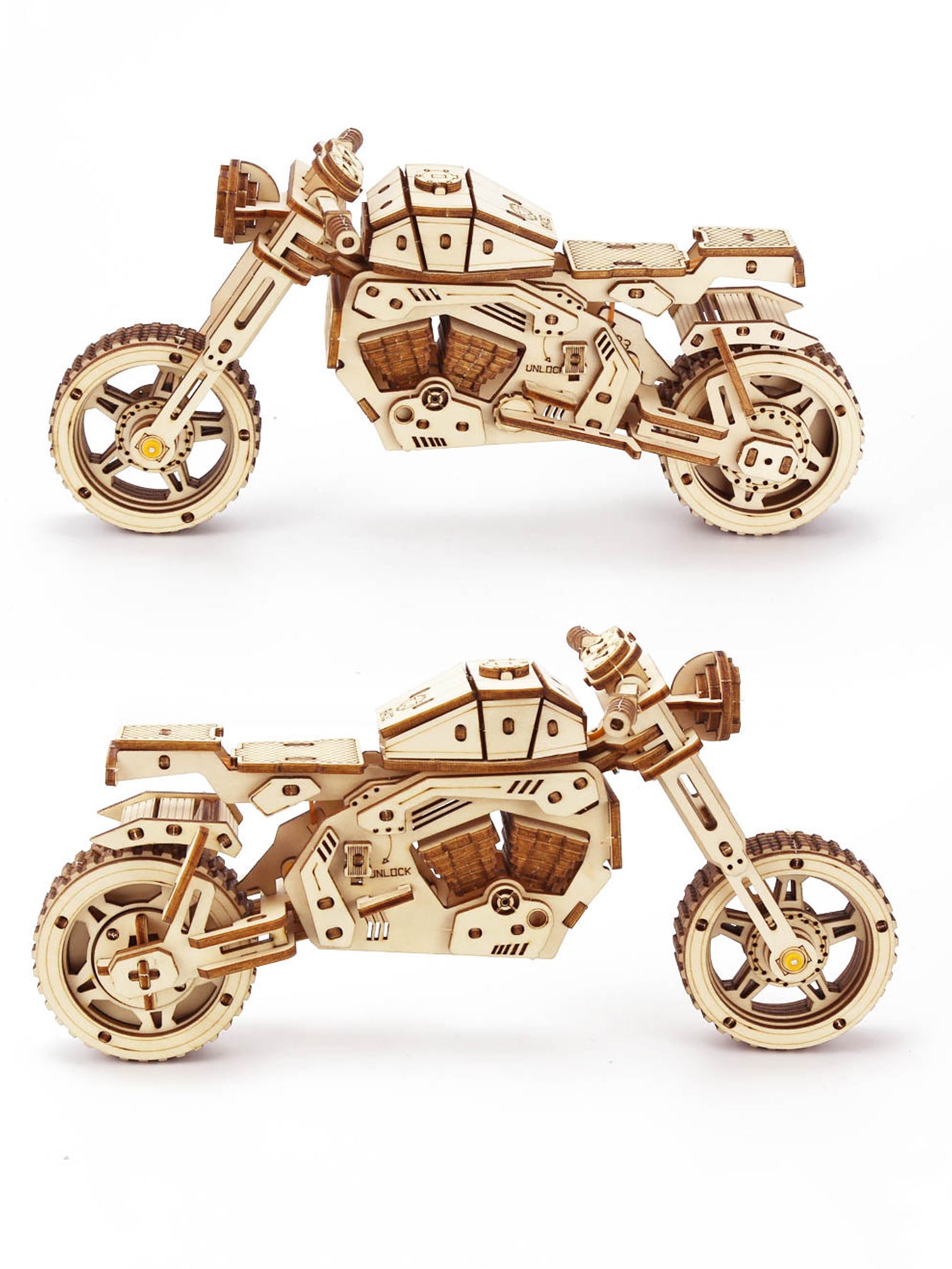 Factory wholesale Music Park 3D Wooden Puzzle Motorcycle Model Kits To Build Wooden Construction Handmade Craft Unique Gift Christmas