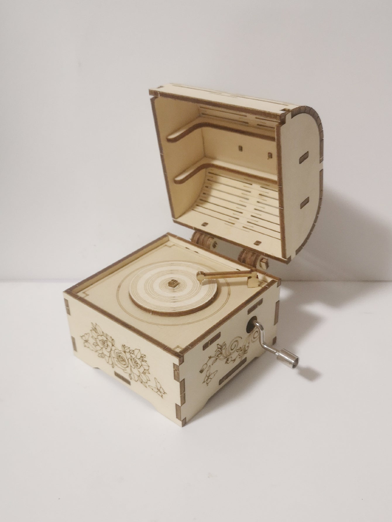 Factory wholesale Music Park 3d wooden puzzle Hand Treasure music box You are my sunshine Handmade Assembly Model kit Holidays birthdays Christmas gifts