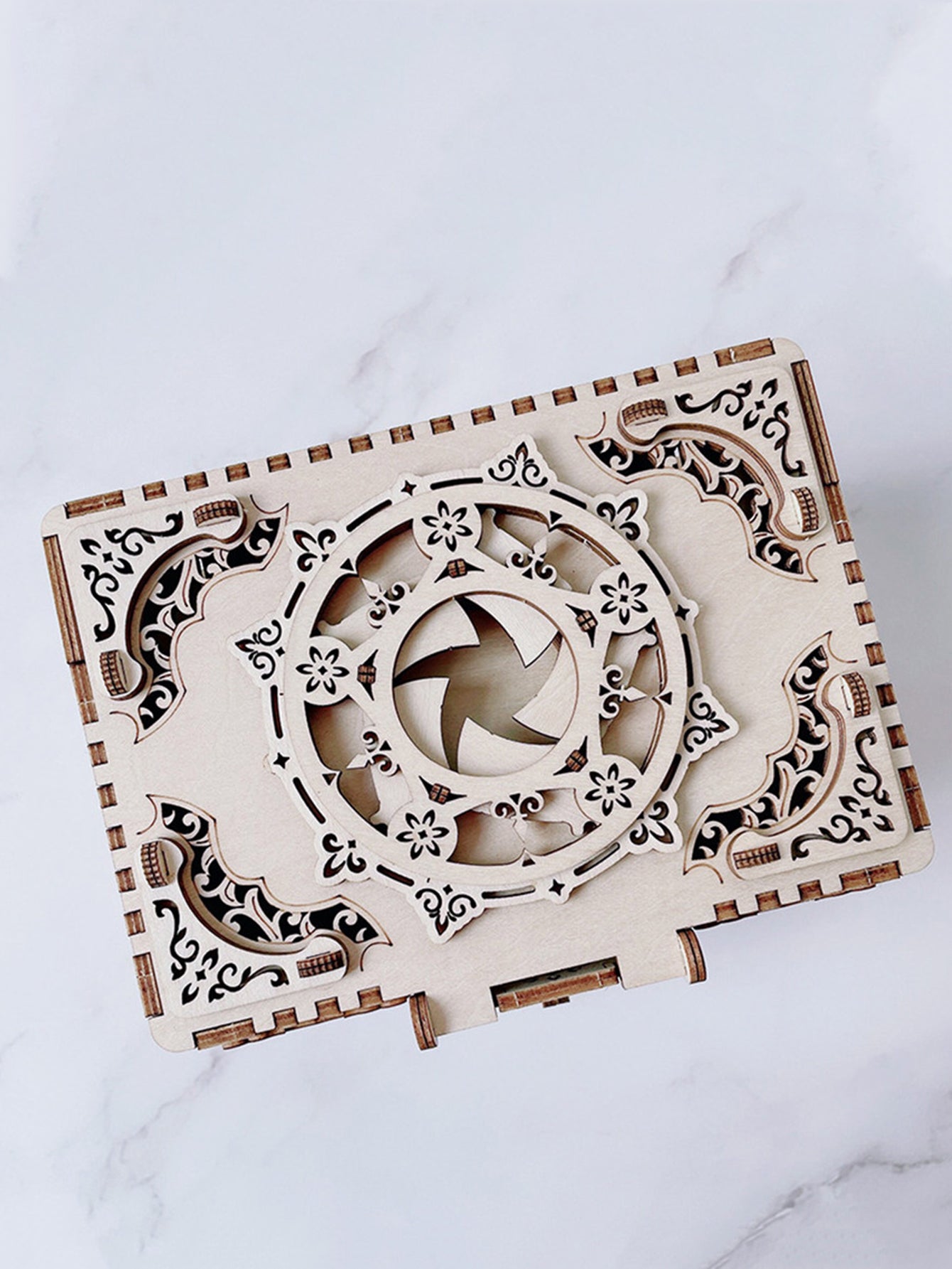 Factory wholesale Music Park 3D Wooden Puzzle Music Box Kit Antique Jewel Box DIY Home Decoration Model Birthday or Christmas Gifts