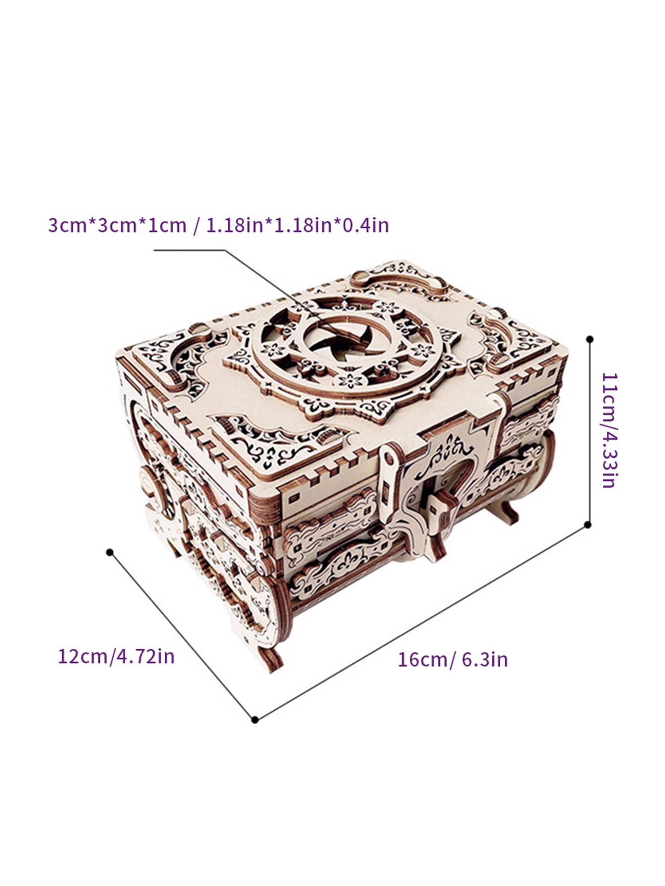 Factory wholesale Music Park 3D Wooden Puzzle Music Box Kit Antique Jewel Box DIY Home Decoration Model Birthday or Christmas Gifts