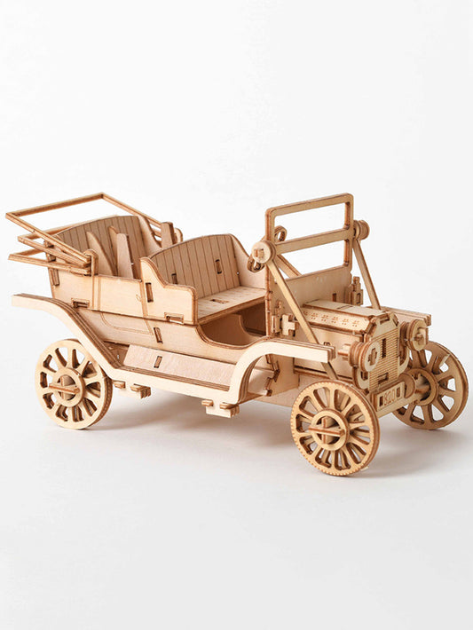 Factory wholesale Music Park 3D Wooden Puzzles Vintage Classic Cars Model Kits Brainteaser Christmas/Birthday Gifts for Adults and Teens handmade