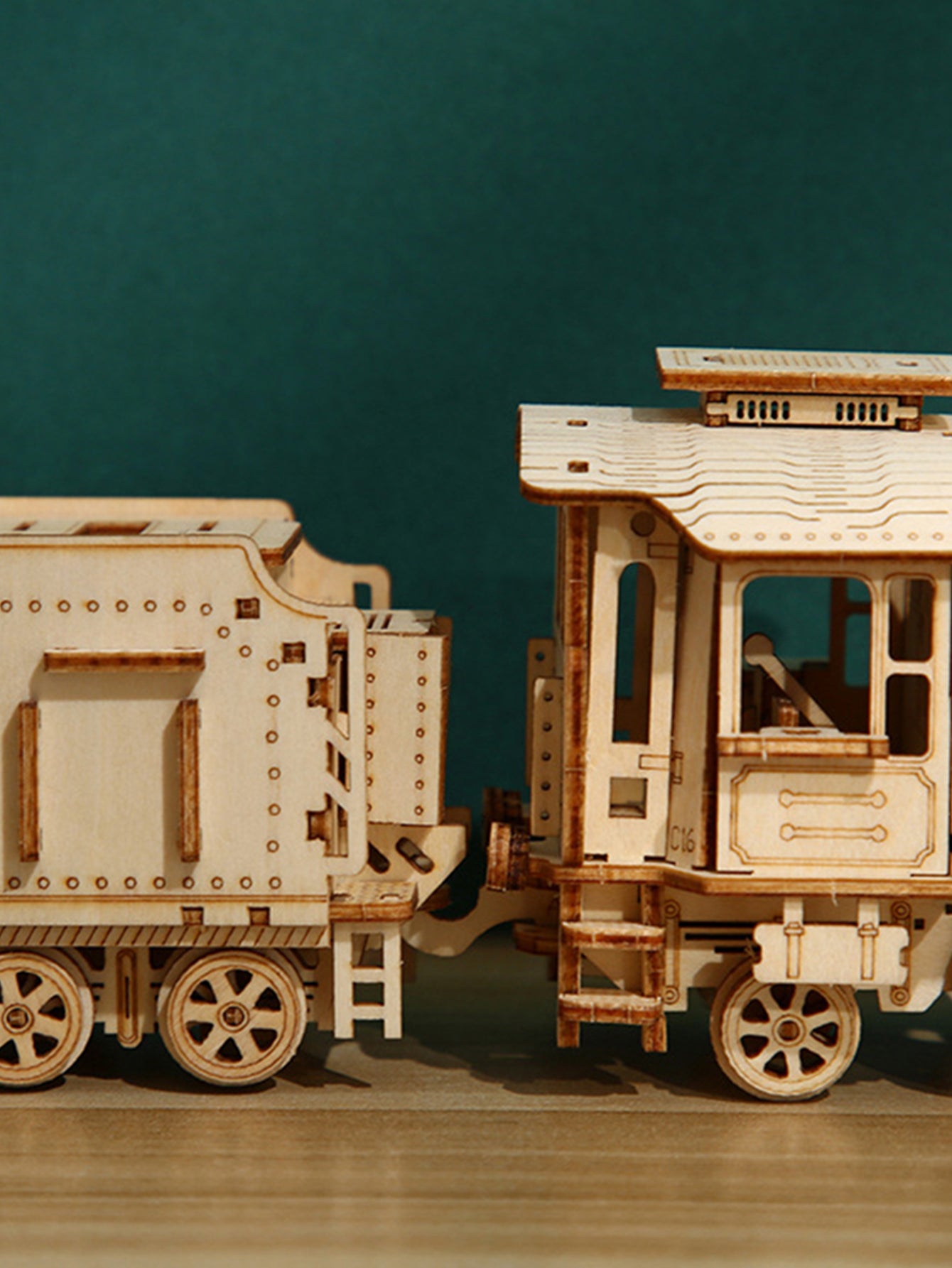 Factory wholesale Music Park 3D Wooden Puzzle Mechanical Train Model Kits Brain Teaser Puzzles Vehicle Building Kits Unique Gift on Birthday Christmas Day