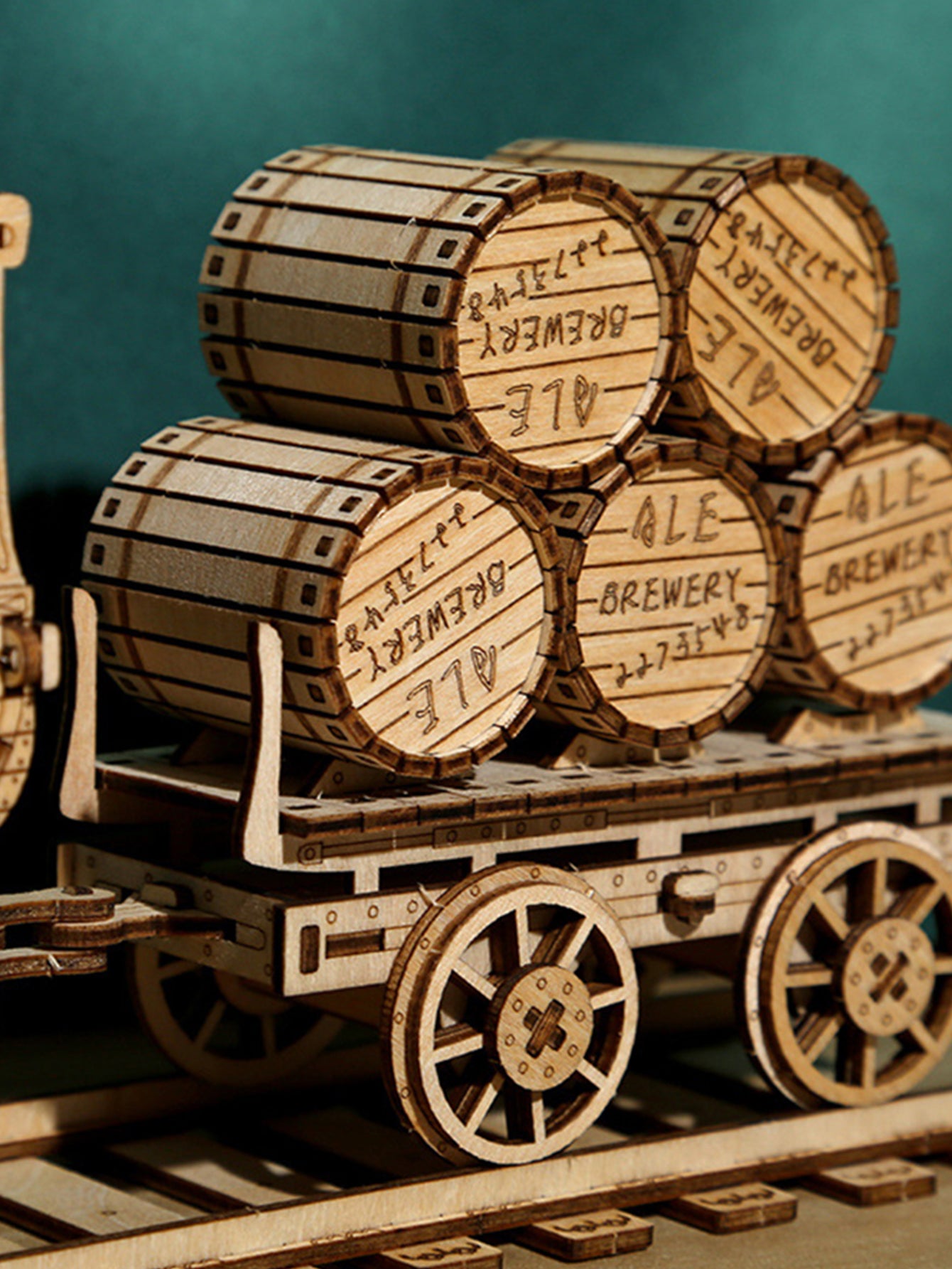 Factory wholesale Music Park 3D Music Park Wooden Puzzles Wine Truck Model Kits Brainteaser and Puzzle for Christmas Birthday Gifts